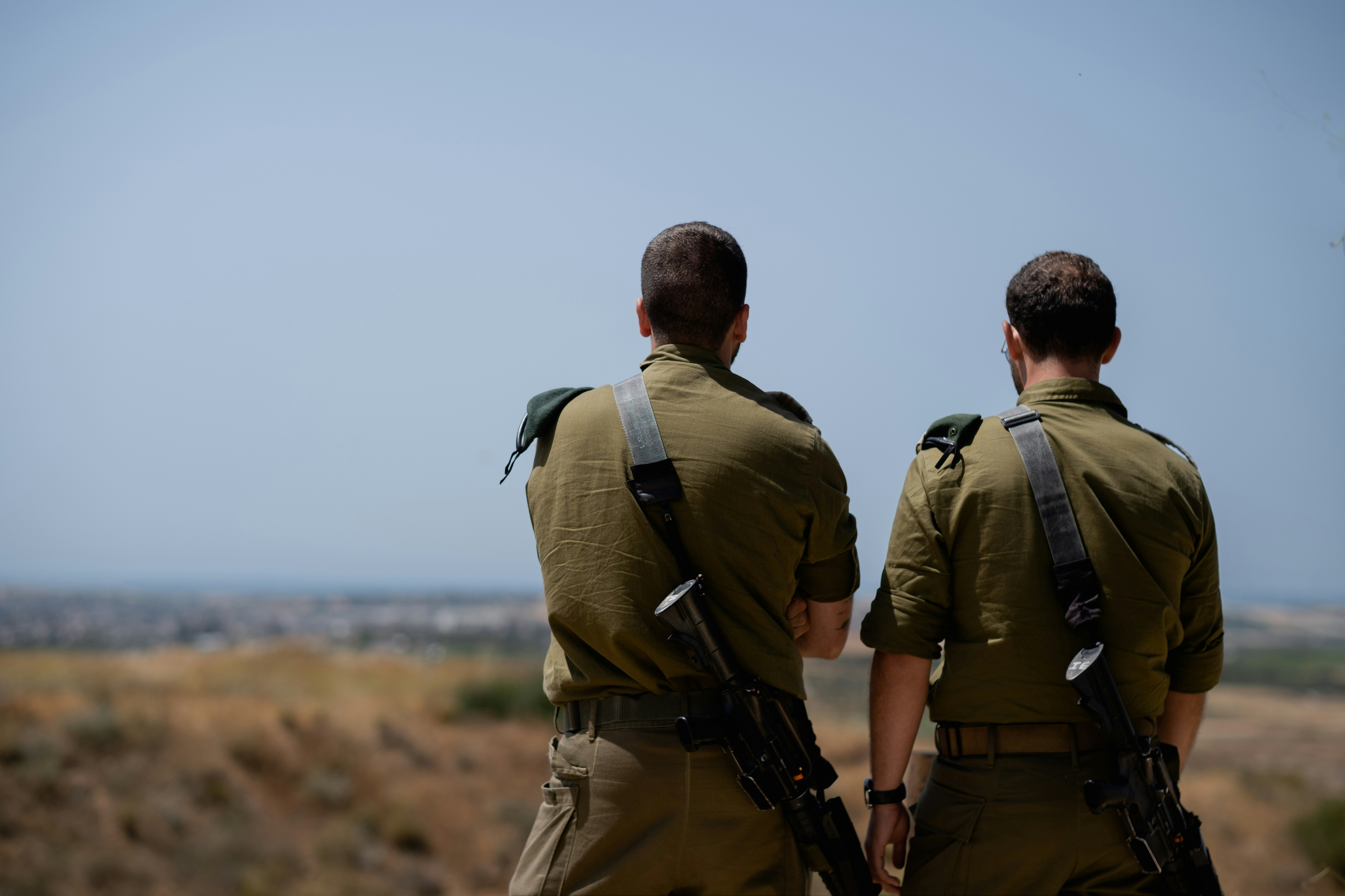 Israeli flag against the sky